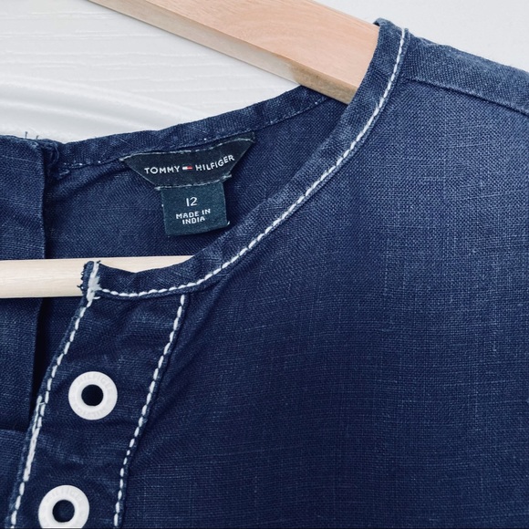 Tommy Hilfiger girls linen dress - Picture 2 of 5